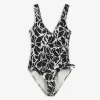 Ever Me Badpak - Motief all-over - zwart Outlet