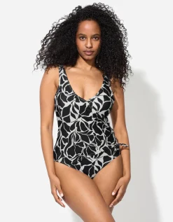 Ever Me Badpak - Motief all-over - zwart Outlet