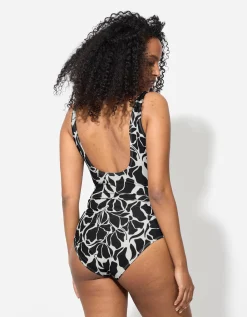 Ever Me Badpak - Motief all-over - zwart Outlet