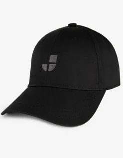 Jean Pascale Baseballpet - Bandje met drukknoop - zwart Outlet