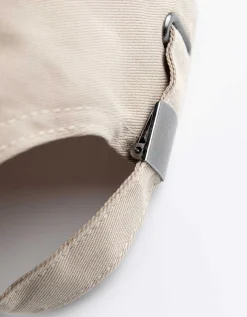 Jean Pascale Baseballpet - Katoen - beige Discount