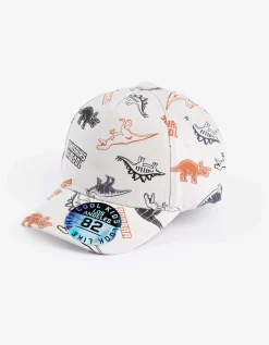 Dopodopo boys Baseballpet - Print all-over - wit Hot