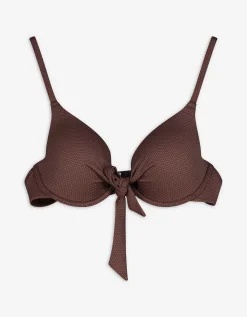 Ever Me Bikinitop - Effen - bruin New