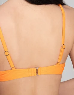 Ever Me Bikinitop - Fijne ribstof - oranje Discount