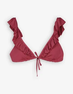 Ever Me Bikinitop - Volants - donkerrood Outlet