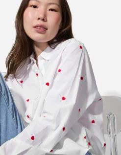 Takko Blouse - Borduursel - wit Hot