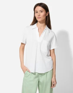 Page One Blouse - Effen - wit Best