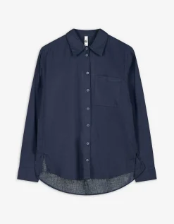 Ever Me Blouse - Katoen - donkerblauw New