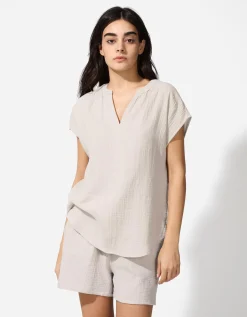 Ever Me Blouse - Mousseline - beige Fashion