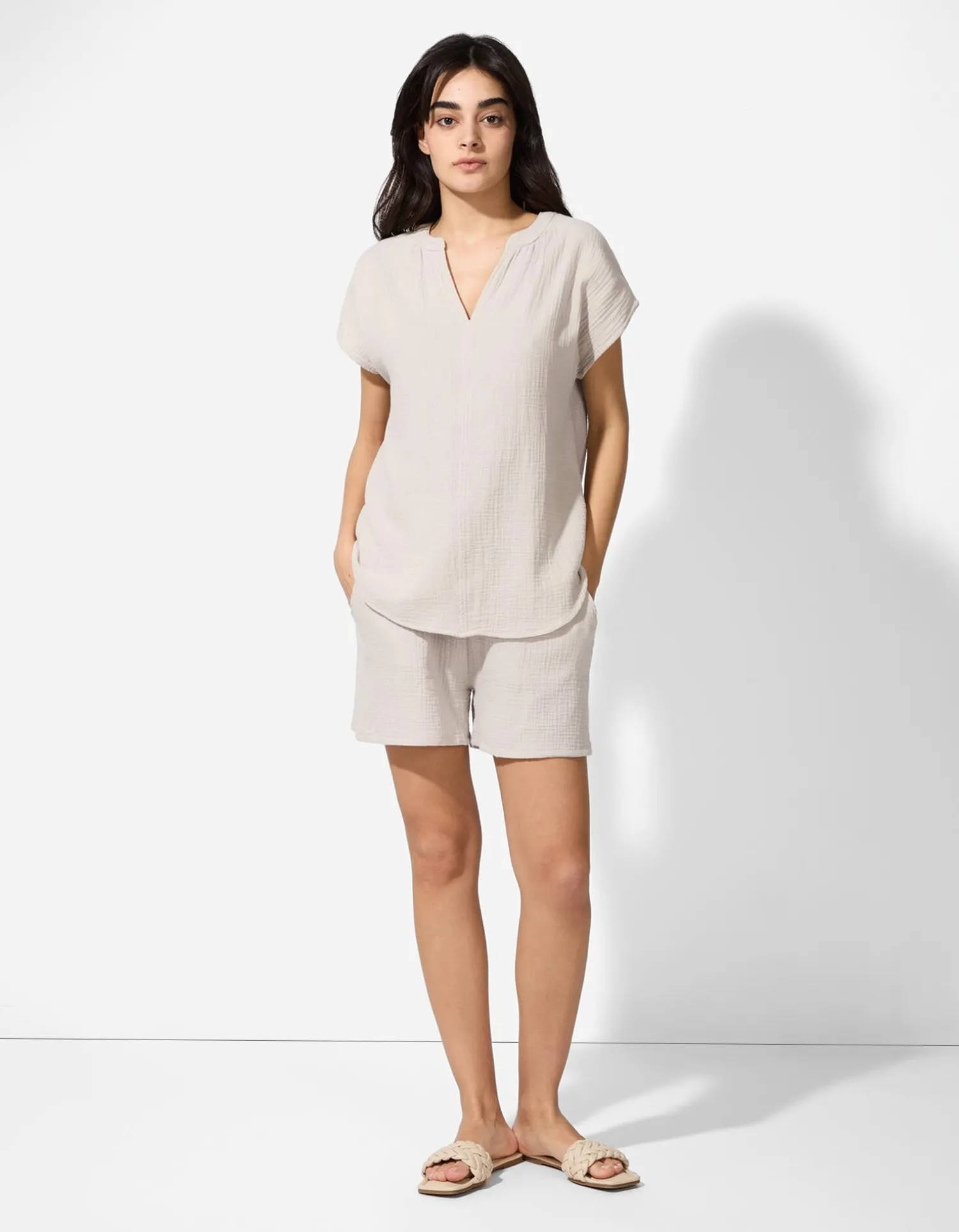 Ever Me Blouse - Mousseline - beige Fashion