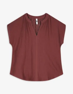 Ever Me Blouse - Mousseline - donkerbruin Best