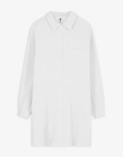 Maxi Blue Blouse - Overhemd kraag - wit Outlet