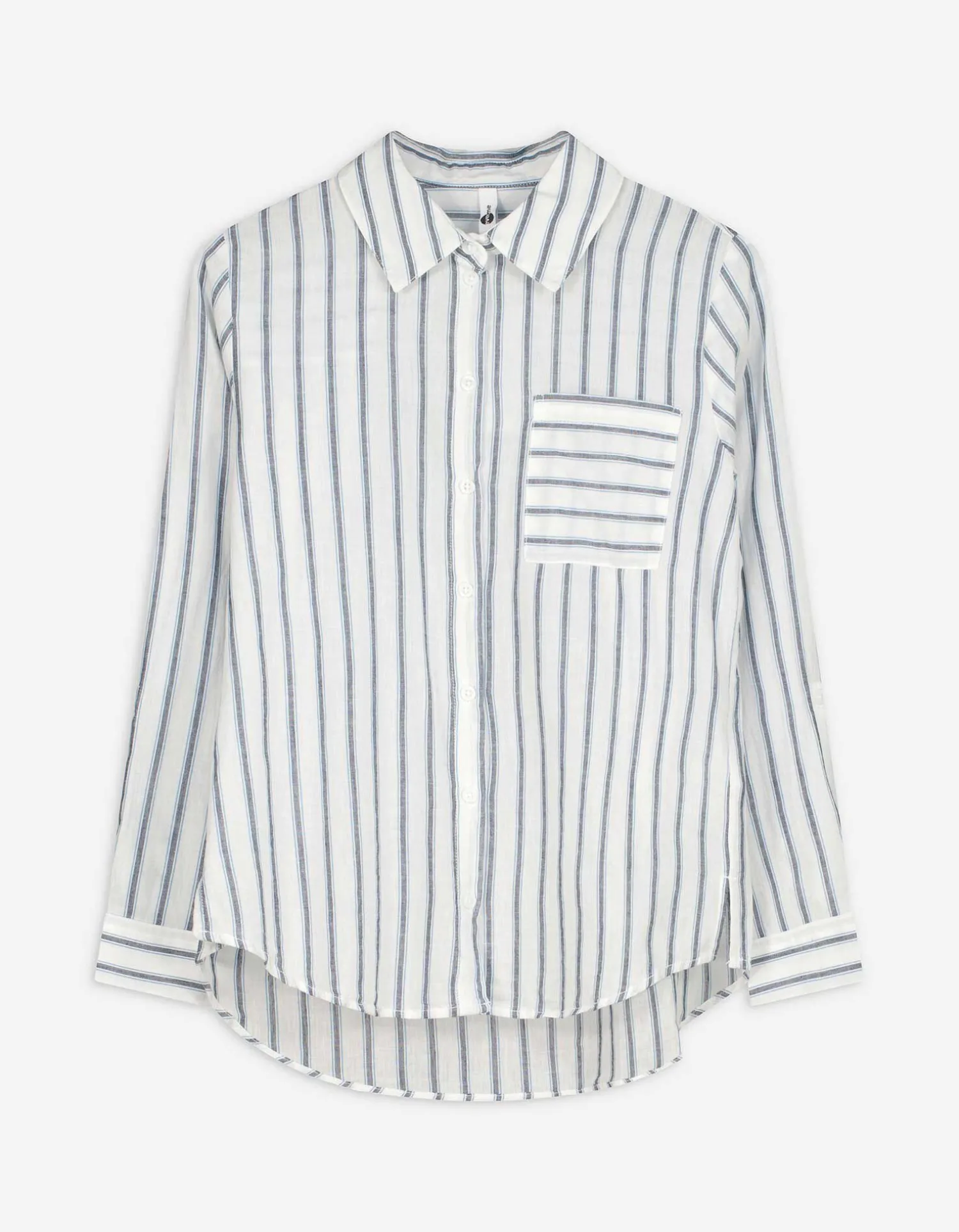 Ever Me Blouse - Strepen - donkerblauw Discount