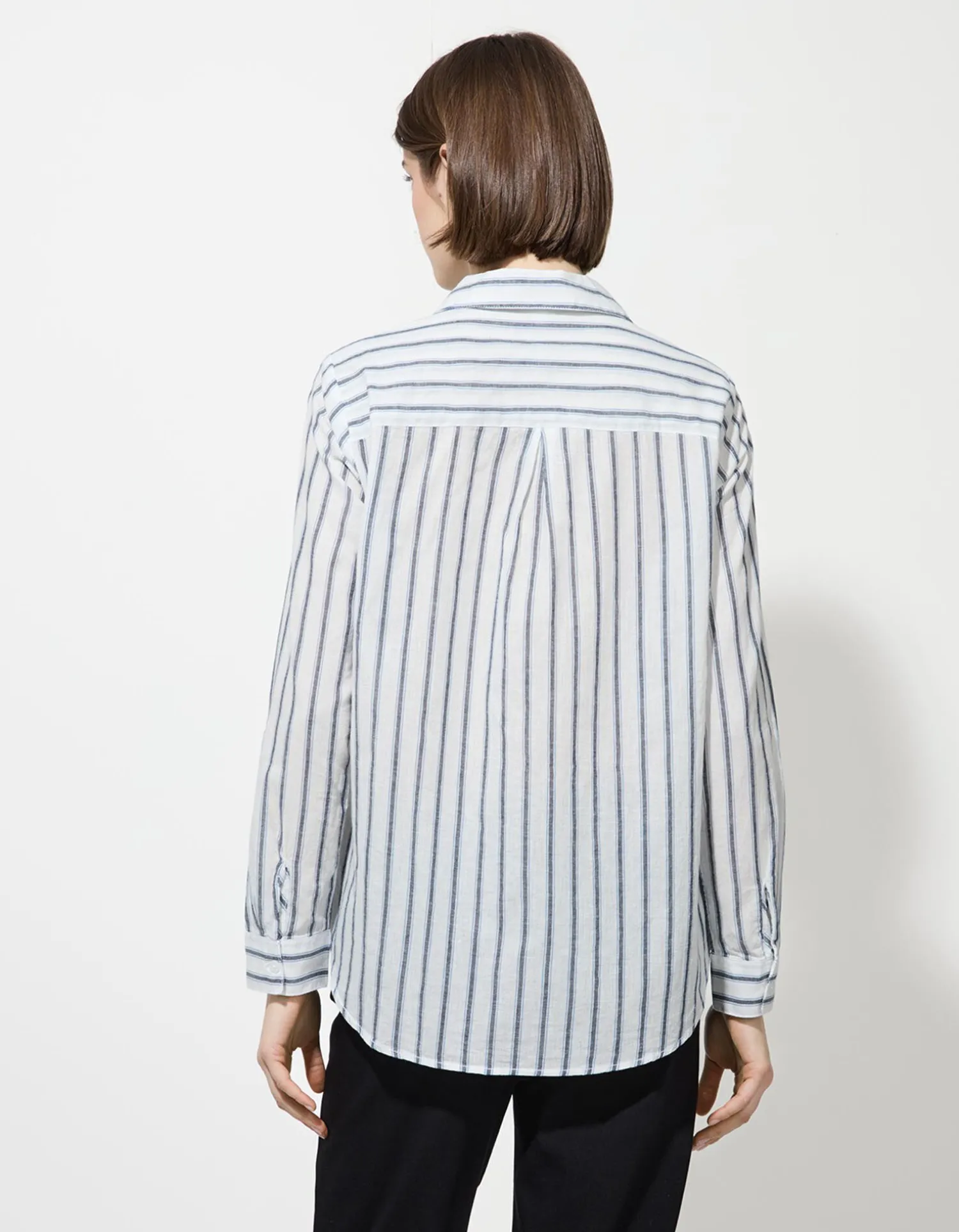 Ever Me Blouse - Strepen - donkerblauw Discount