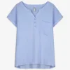 Maxi Blue Blouse - Viscose - lichtblauw Online
