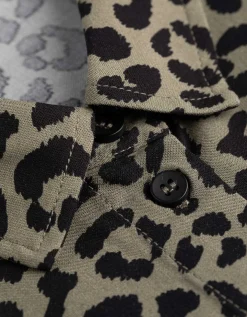 Ever Me Blousejurk - Luipaardprint - groen Best