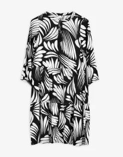 Ever Me Blousejurk - Motief all-over - zwart Fashion