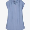 Page One Blousejurk - Mousseline - donkerblauw Discount