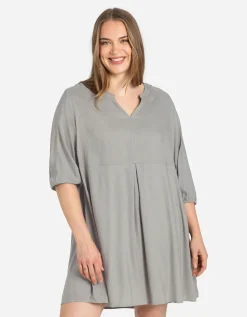 Maxi Blue Blousejurk - Viscose - donkergroen Sale