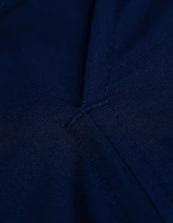 Maxi Blue Blousejurk - Viscose - donkerblauw Sale