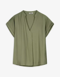Takko Blouseshirt - Effen - groen Clearance