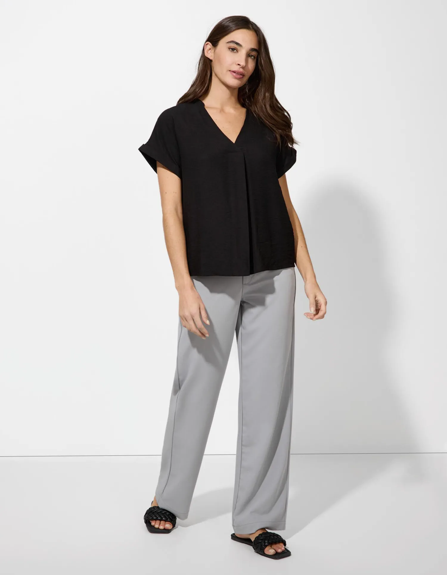 Takko Blouseshirt - Effen - zwart Fashion