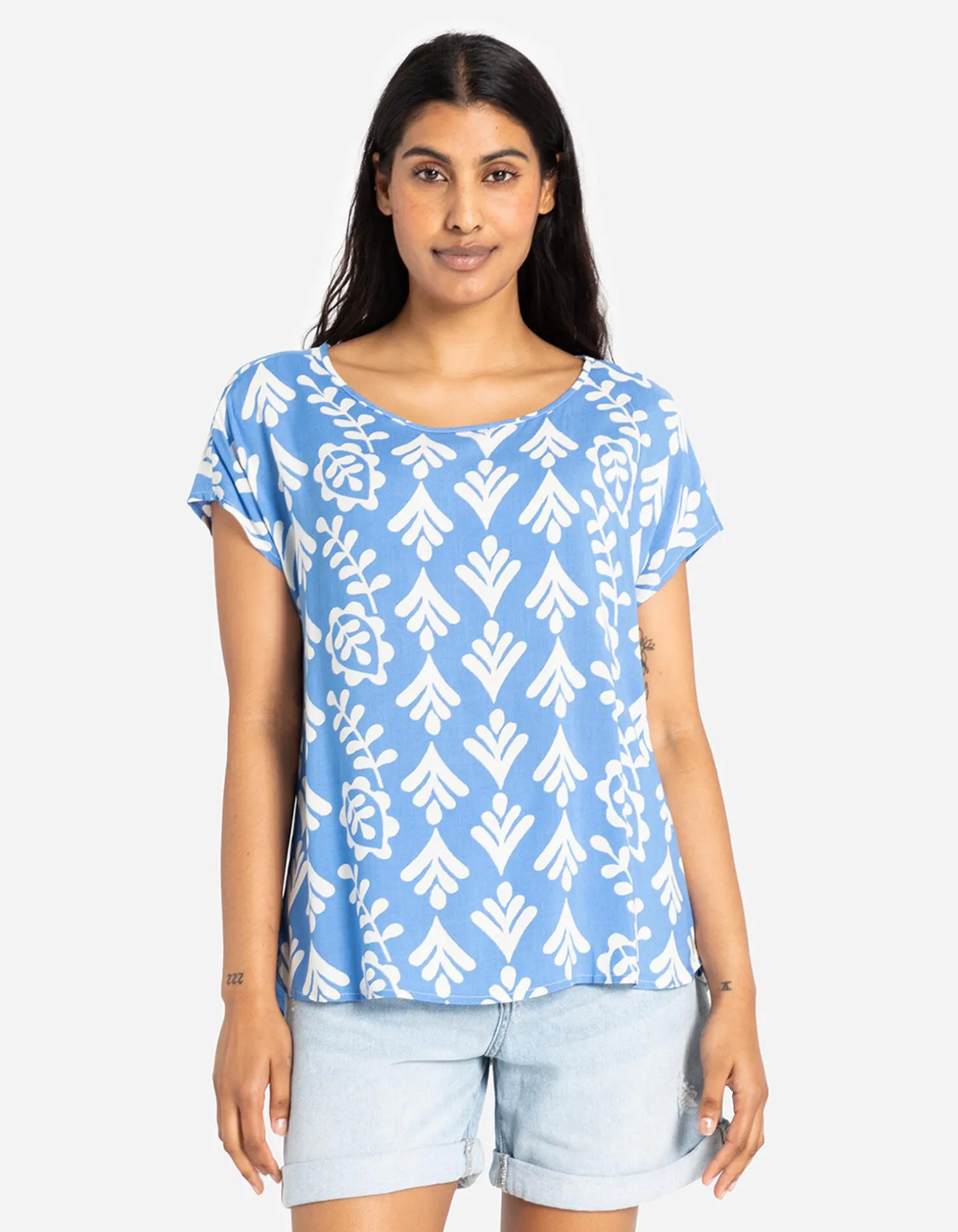 Takko Blouseshirt - LENZING™ ECOVERO™ - lichtblauw Online