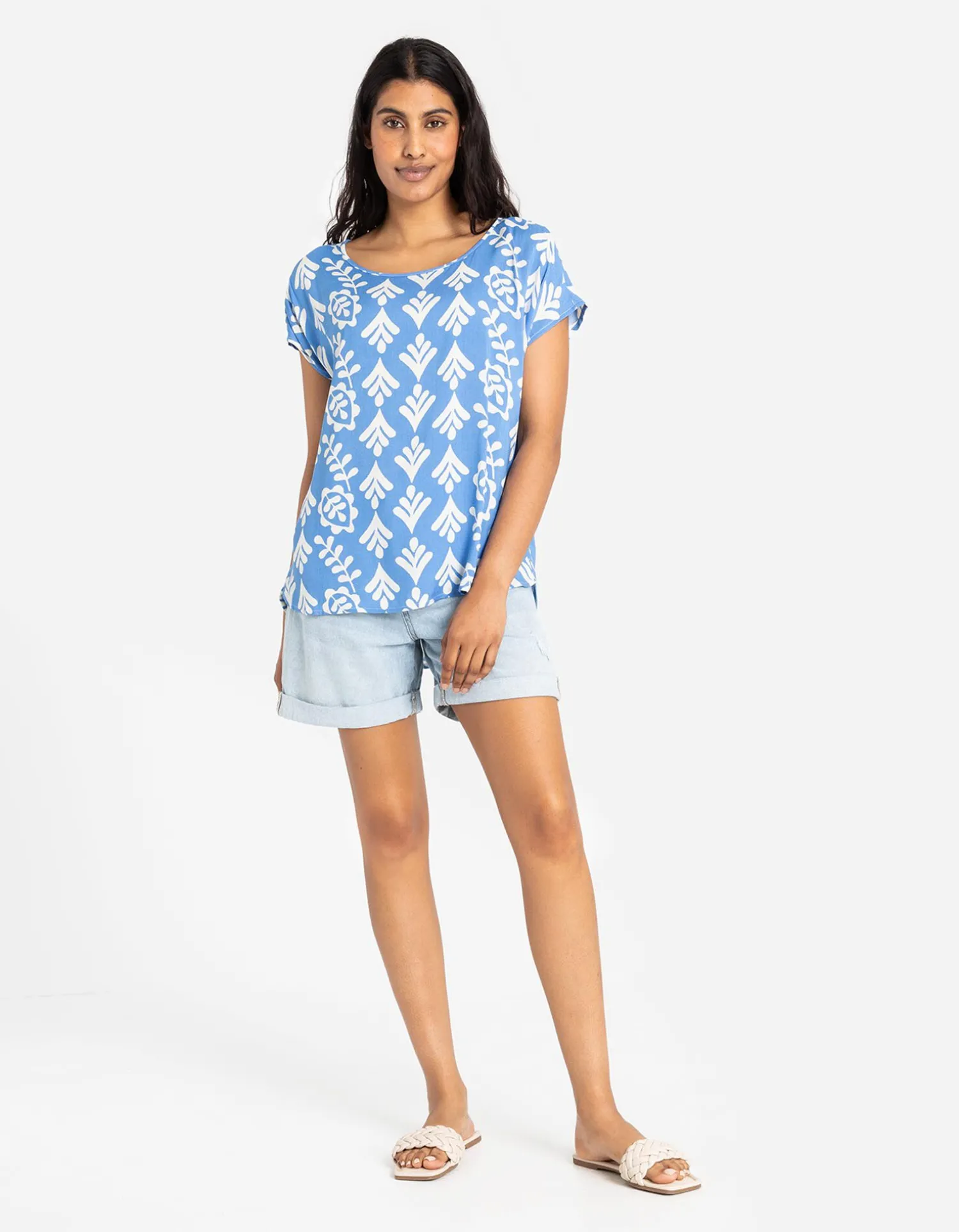 Takko Blouseshirt - LENZING™ ECOVERO™ - lichtblauw Online