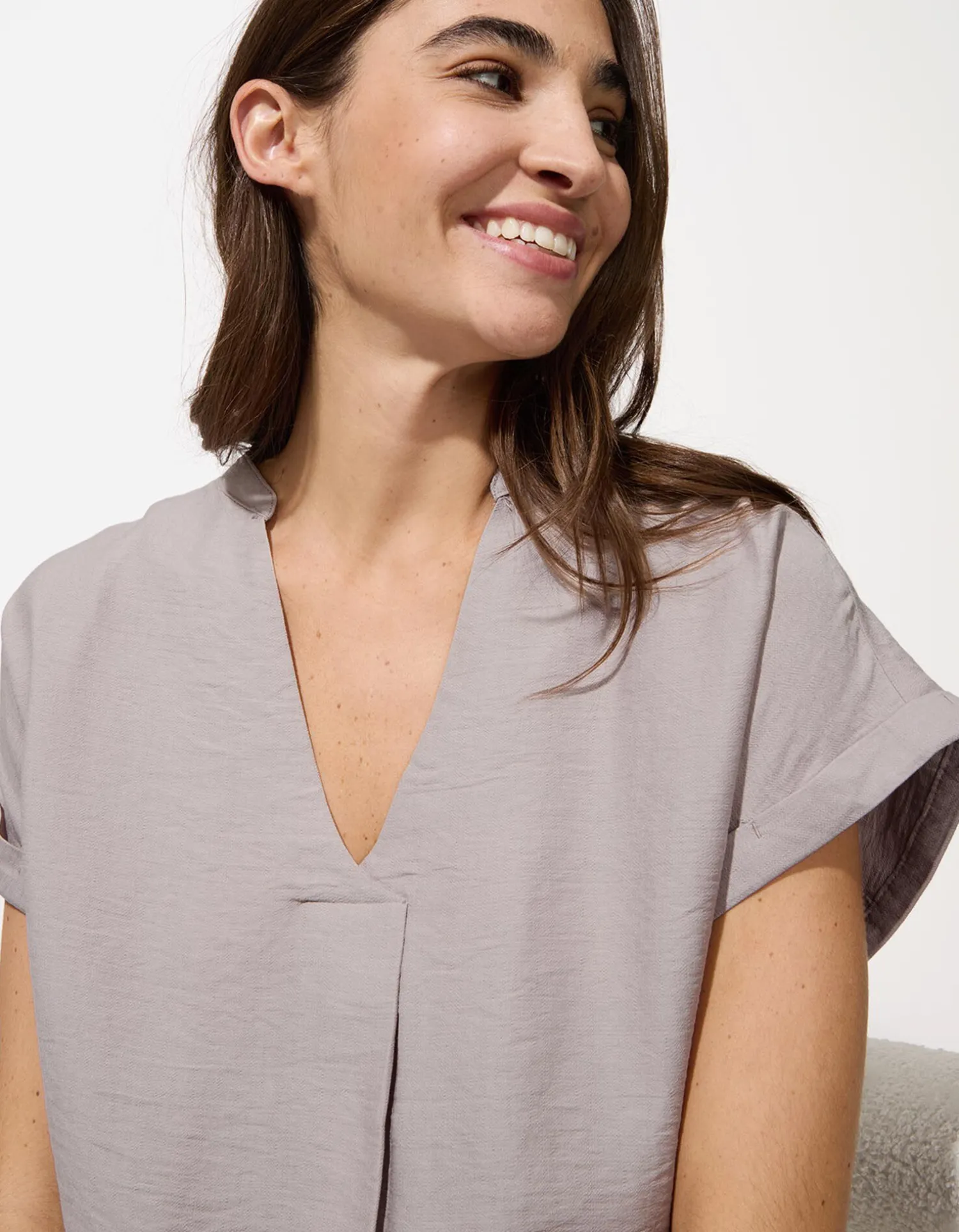 Takko Blouseshirt - Oversized schouders - beige Hot