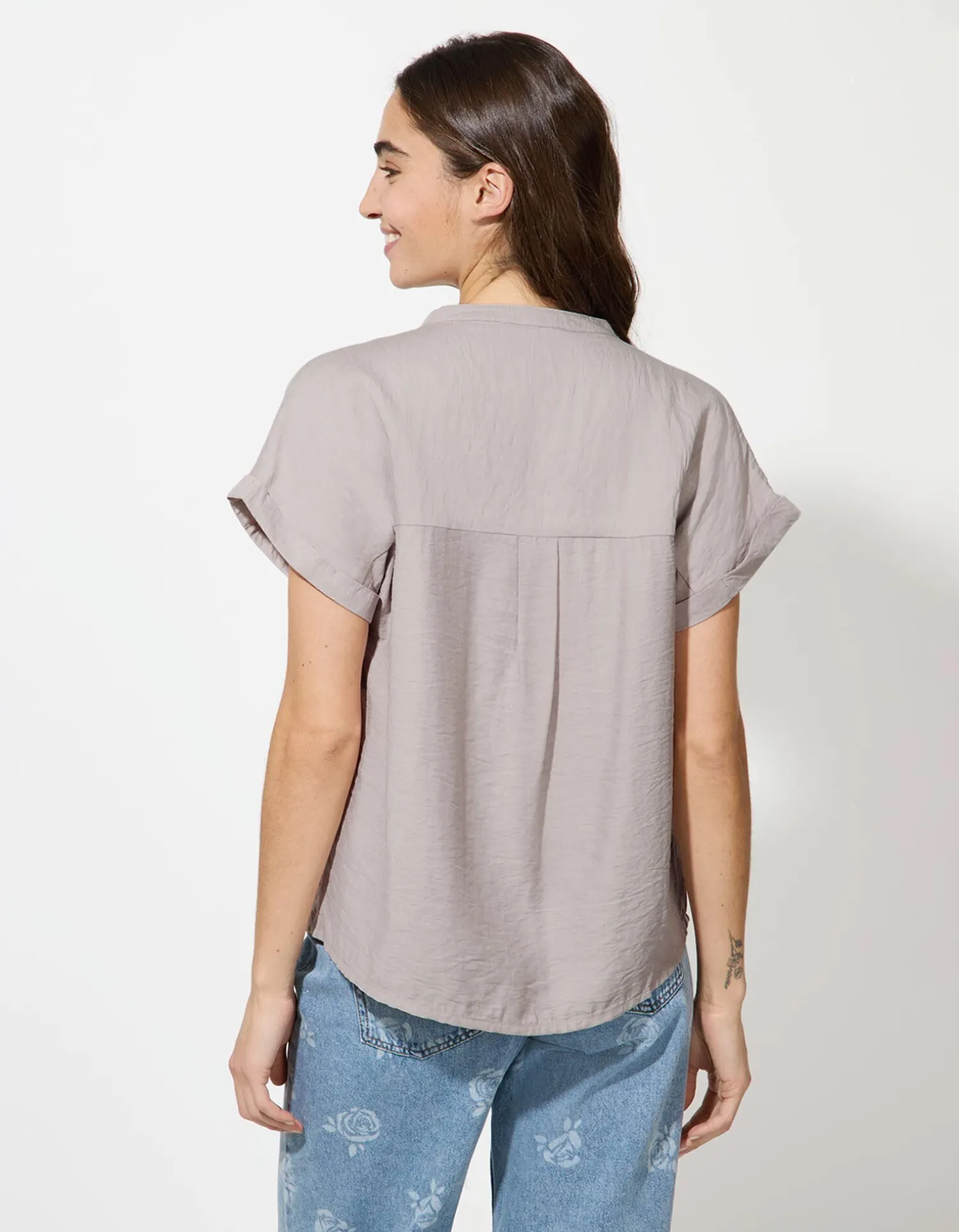 Takko Blouseshirt - Oversized schouders - beige Hot