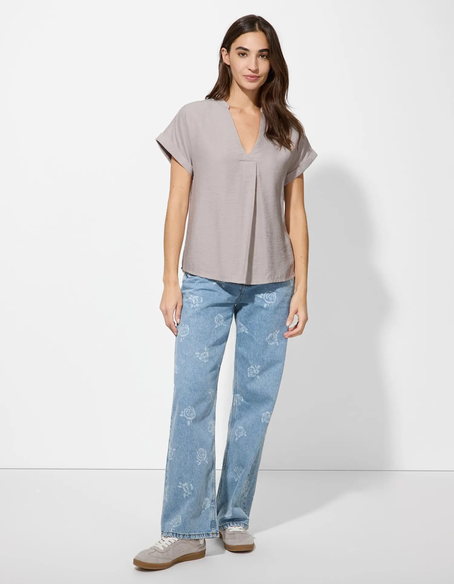 Takko Blouseshirt - Oversized schouders - beige Hot