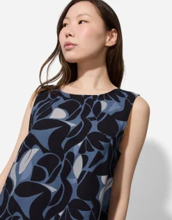 Takko Blouseshirt - Print all-over - blauw Outlet