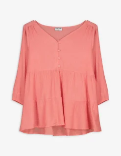 Takko Blouseshirt - Volants - pink Hot