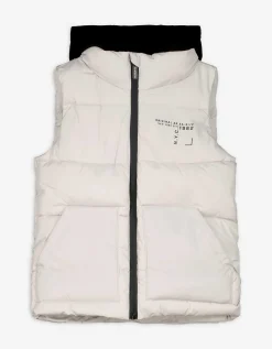 Dopodopo boys Bodywarmer - Afneembare capuchon - wit Sale