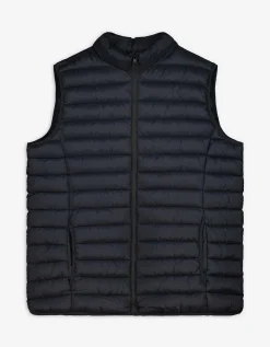 Jean Pascale Bodywarmer - Opstaande kraag - donkerblauw Sale