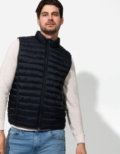 Jean Pascale Bodywarmer - Steekzakken - donkerblauw Clearance