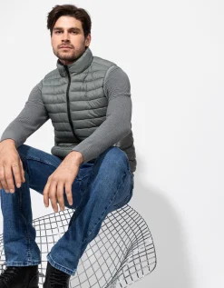 Jean Pascale Bodywarmer - Steekzakken - donkergroen New