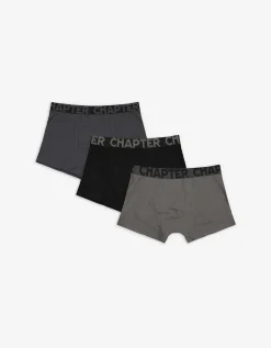 Jean Pascale Boxershort - Set van 3 donkergroen New