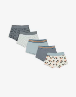 Dopodopo boys Boxershort - Set van 5 donkerblauw Fashion