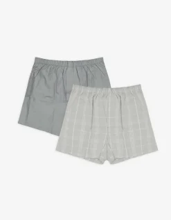 Jean Pascale Boxershort - Set van 2 lichtgrijs New