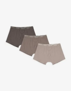 Jean Pascale Boxershort - Set van 3 donkerbruin Discount