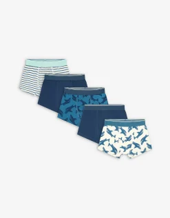Dopodopo boys Boxershort - Set van 5 blauw Clearance