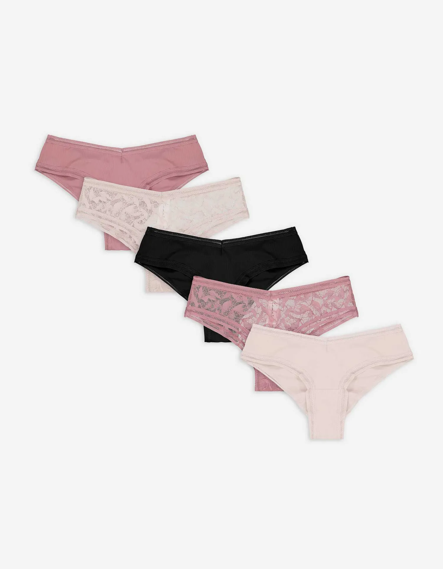 Flame Brazilian - Set van 5 lila Fashion