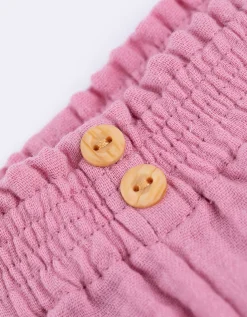 Dopodopo mini Broek - Mousseline - roze Outlet