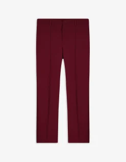 Page One Broek - Plooi - donkerrood Online