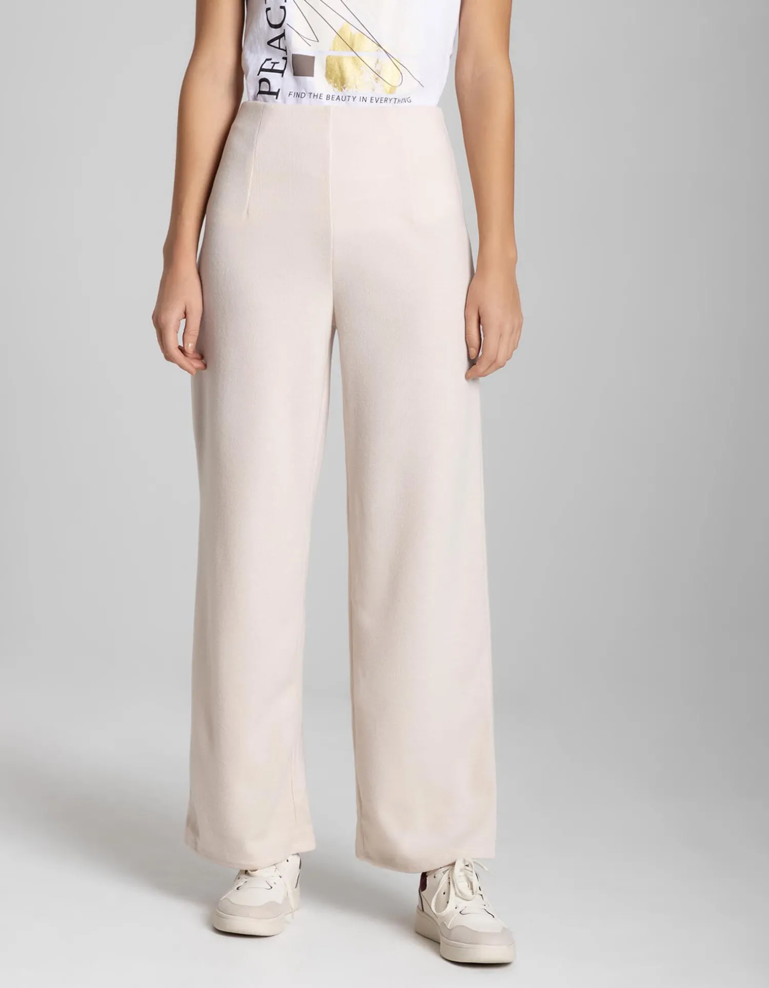 Page One Broek - Straight fit - beige Clearance