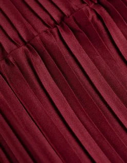 Page One Broek - Straight fit - donkerrood Best