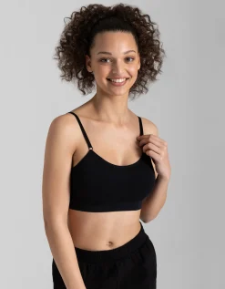 Flame Bustier - grotendeels naadloos - zwart New