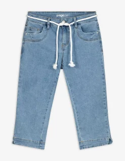 Page One Capribroek - Hoge taille - blauw New
