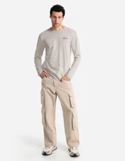 Chapter Cargobroek - Straight fit - beige Online